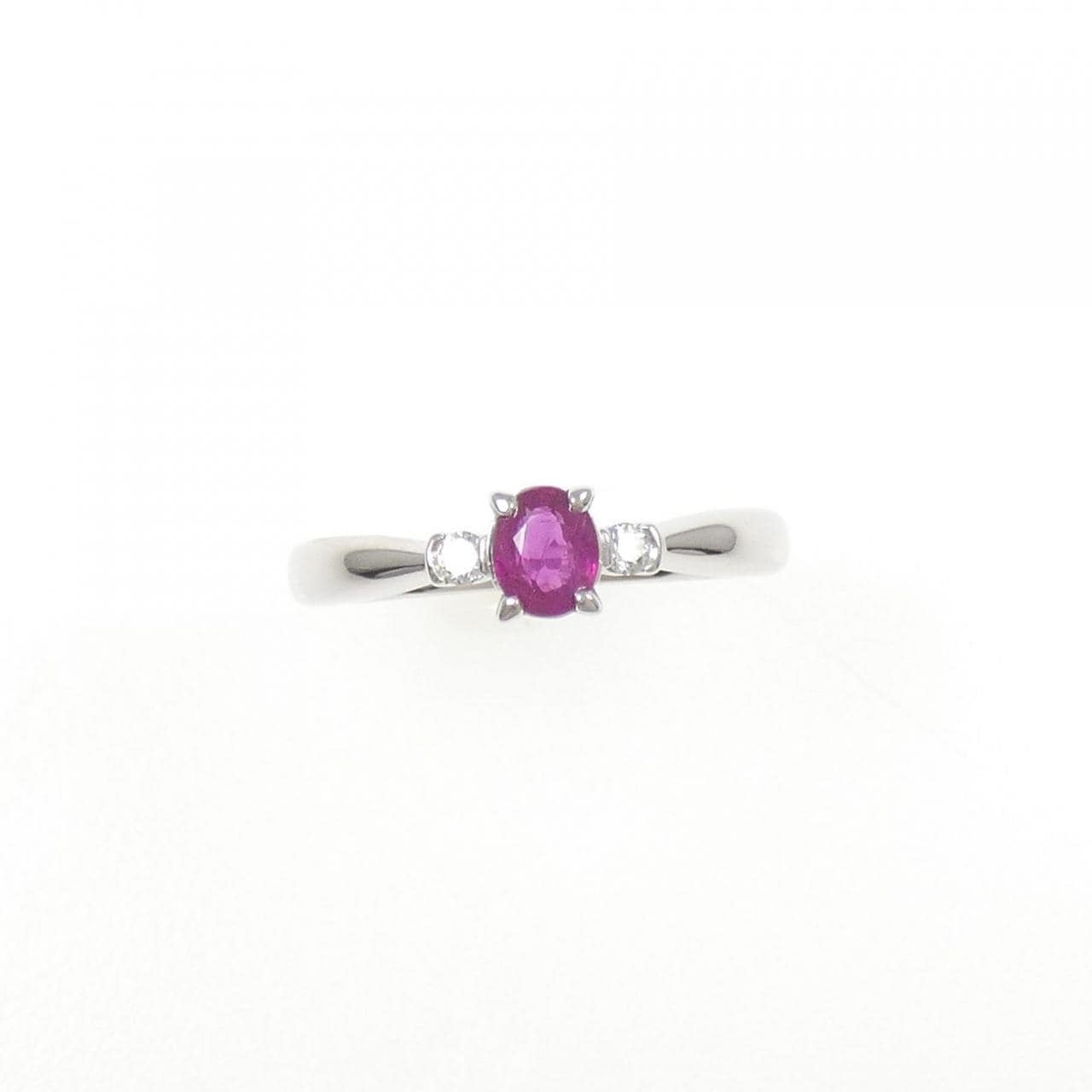 PT900 ルビー リング 0.39CT