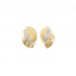 K18YG/PT900 ダイヤモンド ピアス 0.03CT