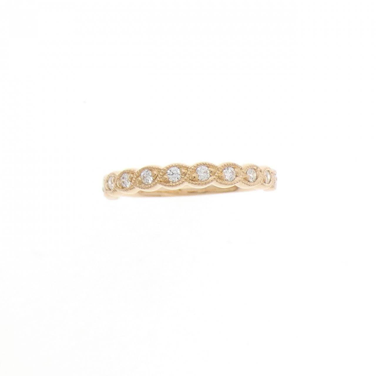 K18PG ダイヤモンド ピンキーリング 0.08CT