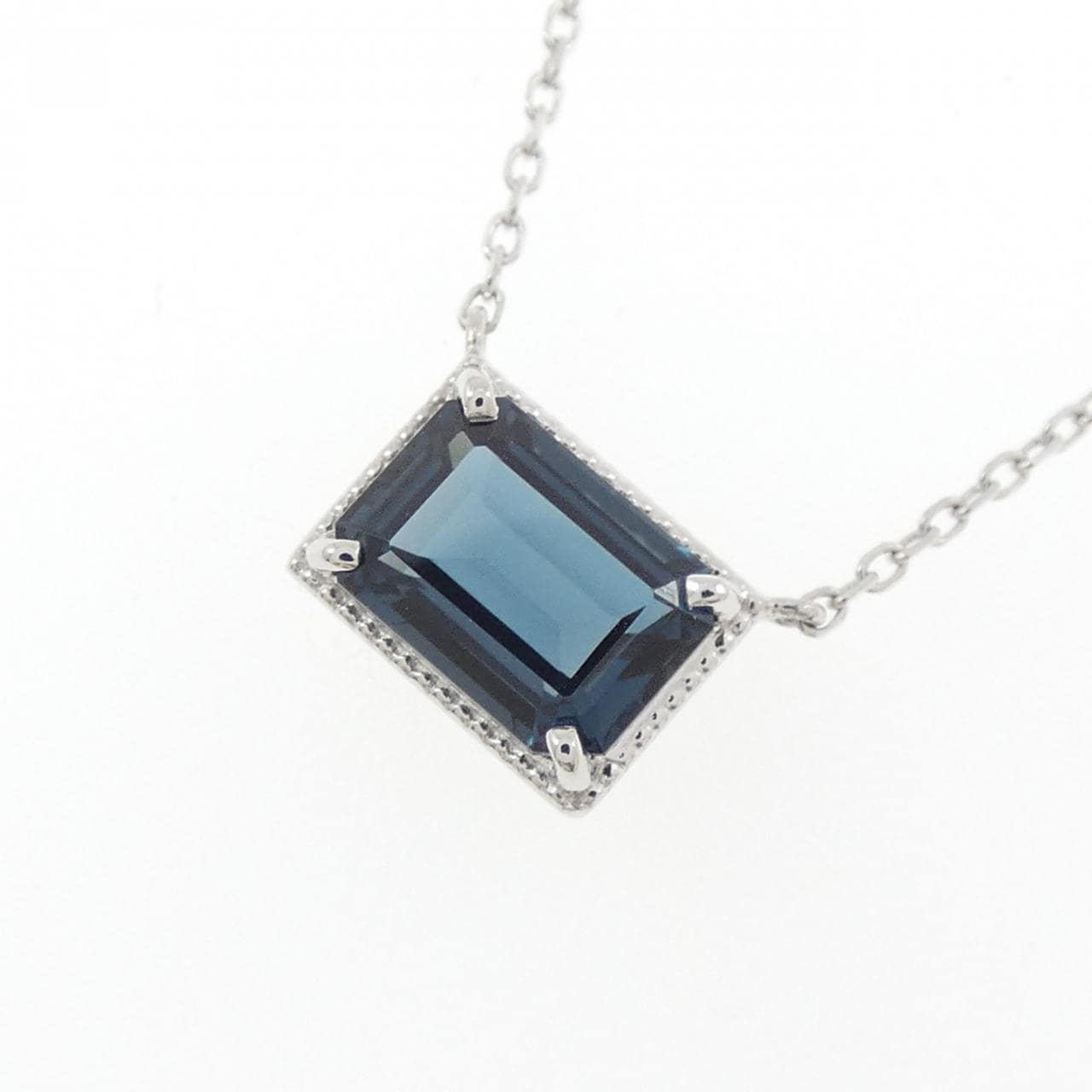 PT900/PT850 ブルートパーズ ネックレス 1.11CT