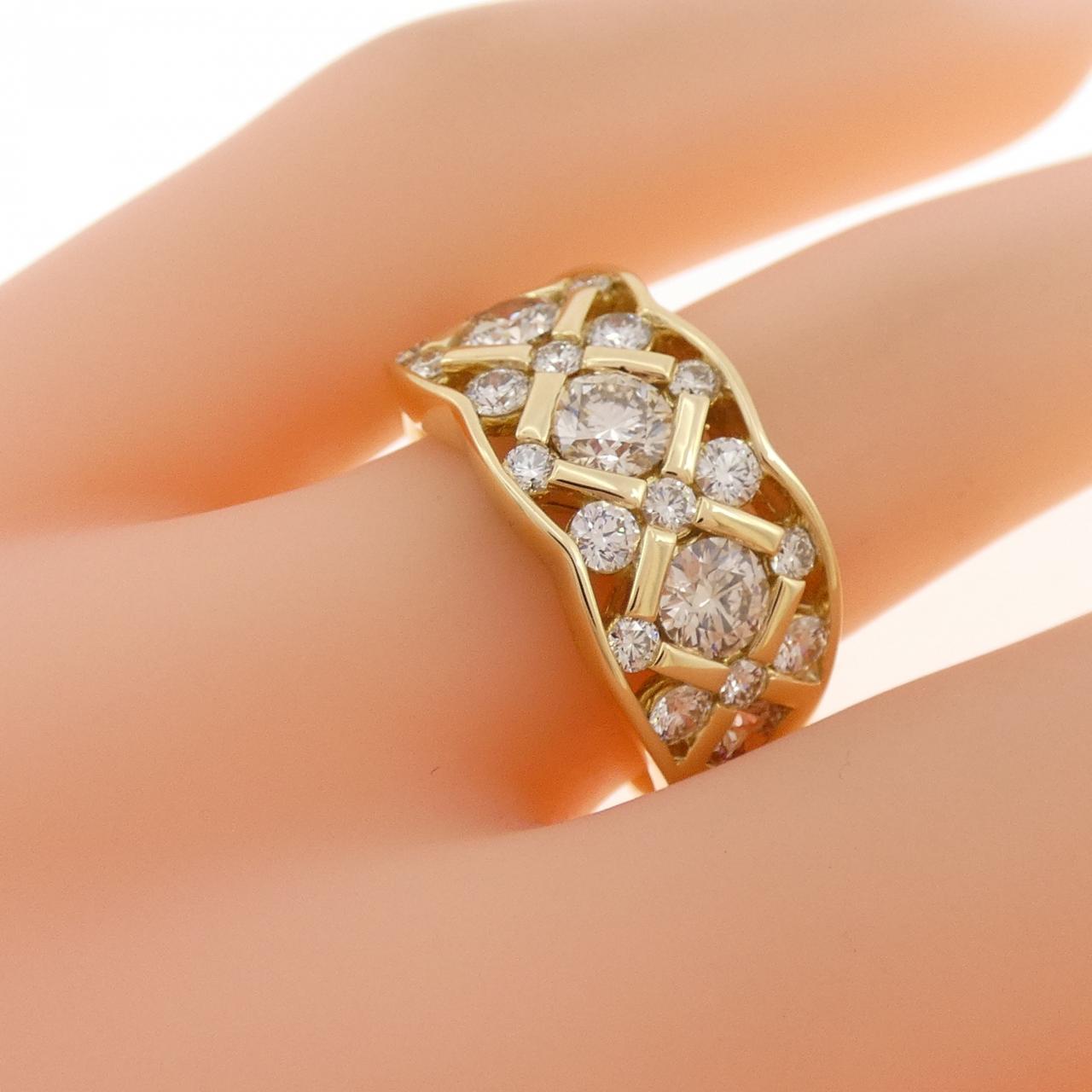 K18YG ダイヤモンド リング 1.62CT