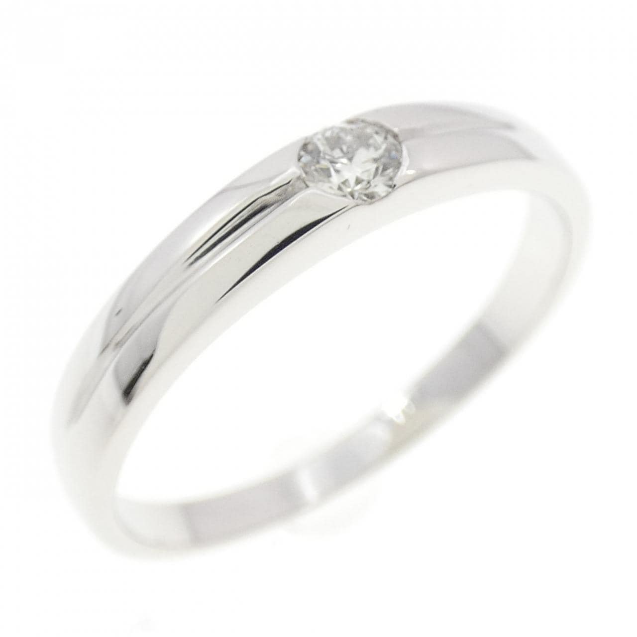 K14WG ダイヤモンド リング 0.07CT
