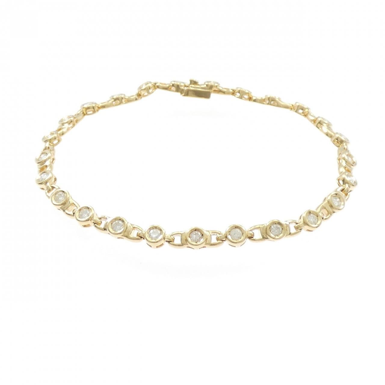 K18YG ダイヤモンド ブレスレット 1.00CT