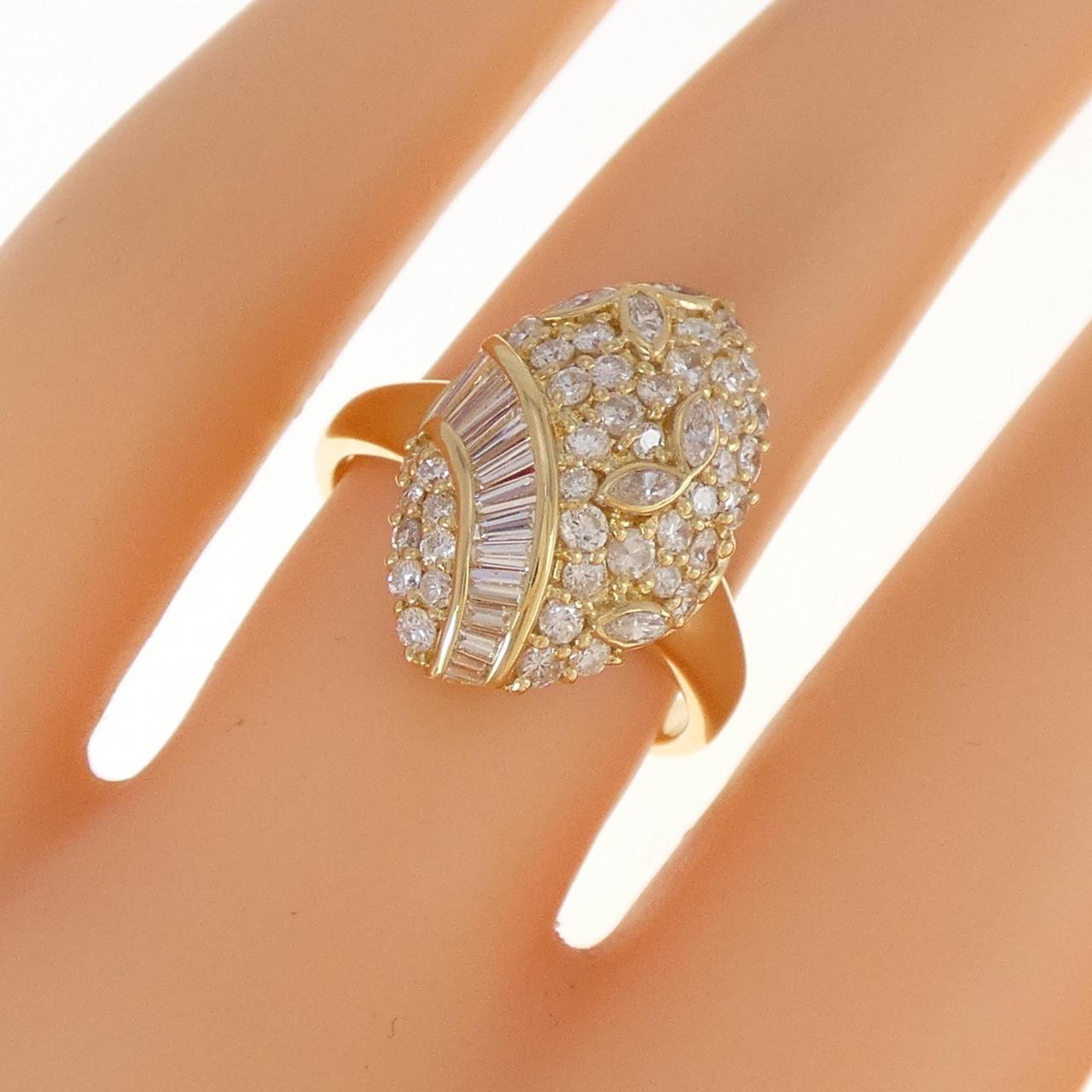 K18YG ダイヤモンド リング 0.97CT