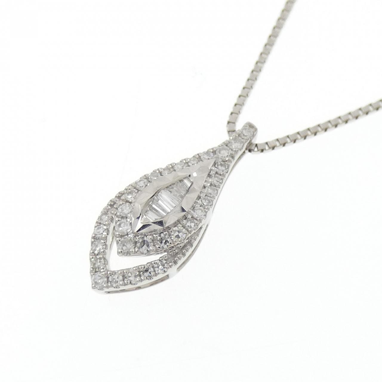 PT950/PT850 ダイヤモンド ネックレス 0.15CT