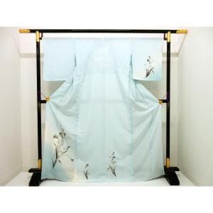 【新品】単衣　駒絽訪問着　金彩友禅ボカシ染