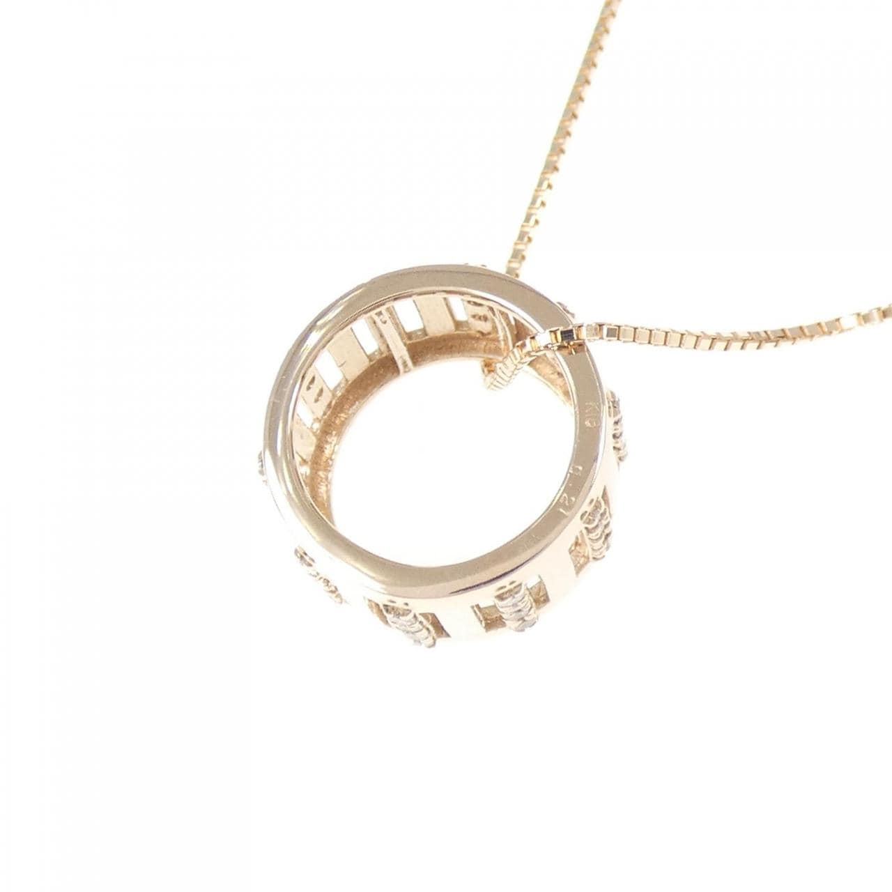 K18PG ダイヤモンド ネックレス 0.21CT