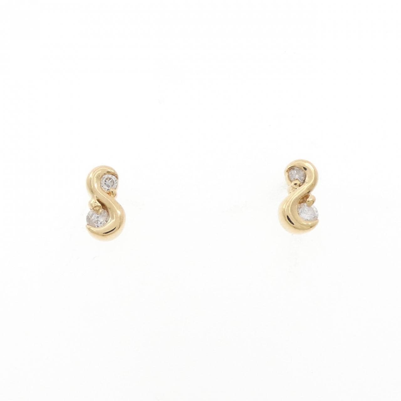 K18YG ダイヤモンド ピアス 0.10CT