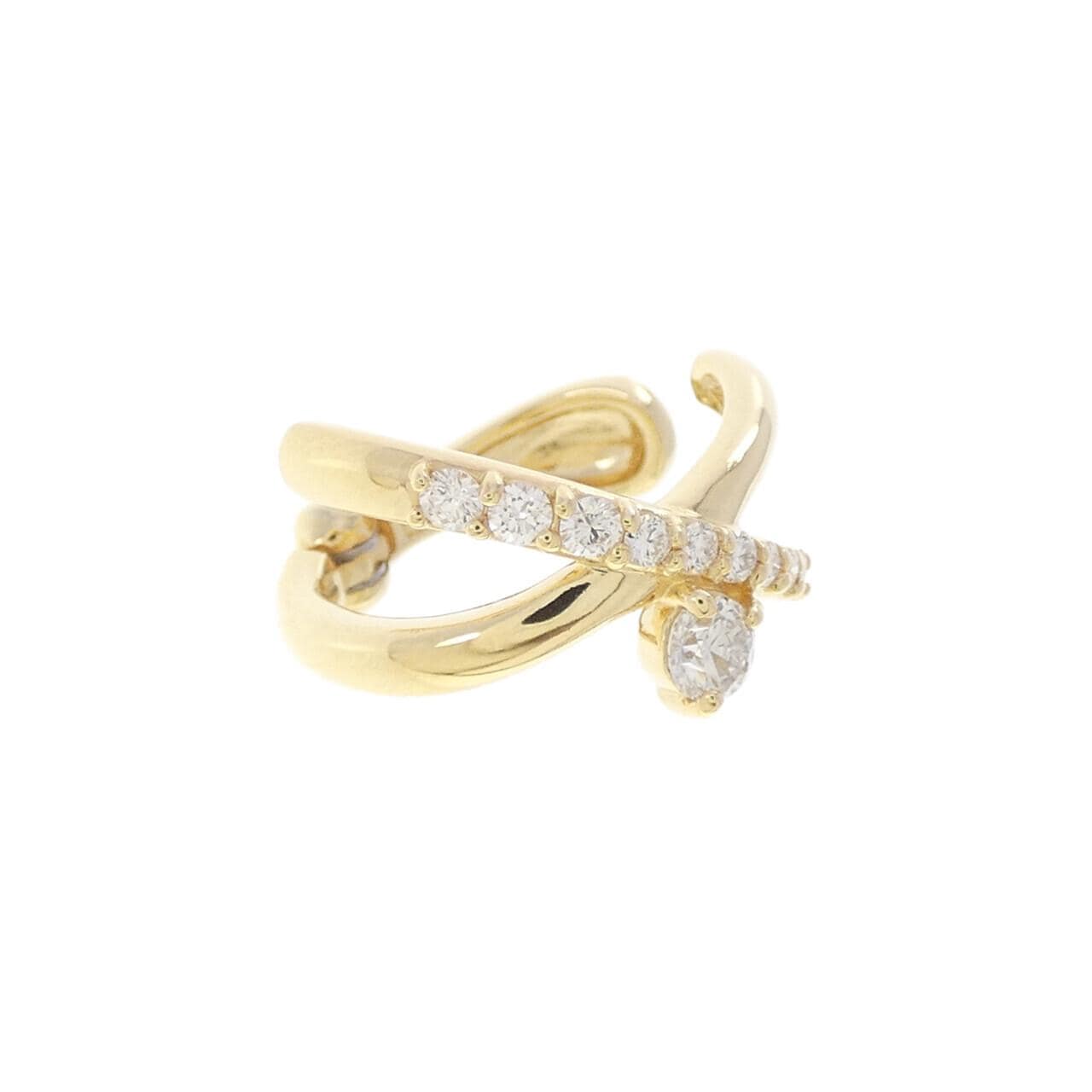 K18YG ダイヤモンド イヤーカフ 0.20CT 片耳
