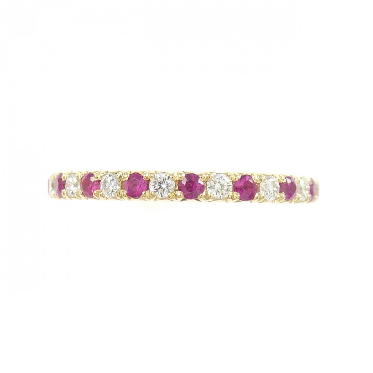 K18YG ルビー リング 0.24CT