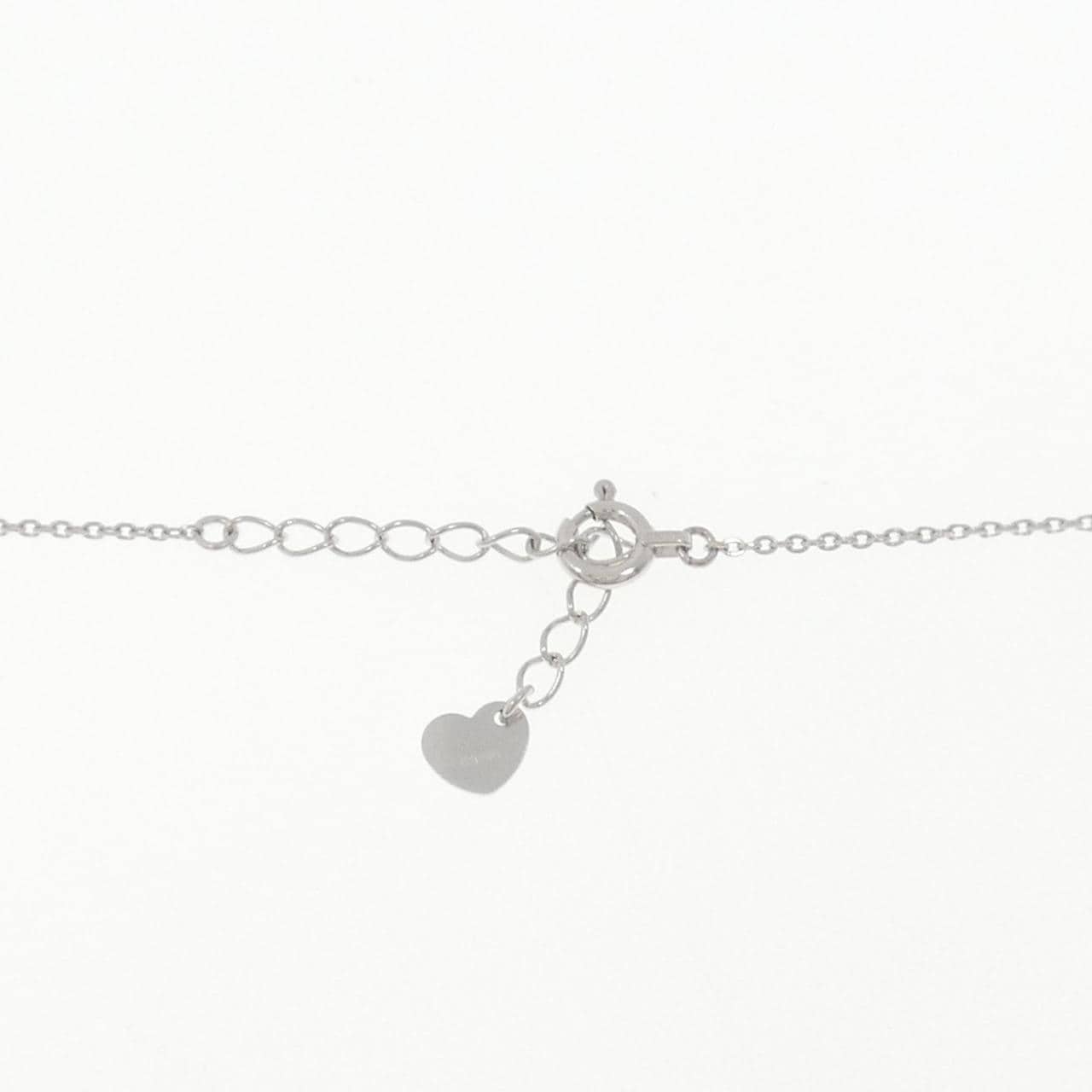 K18WG ハート ダイヤモンド ネックレス 0.20CT