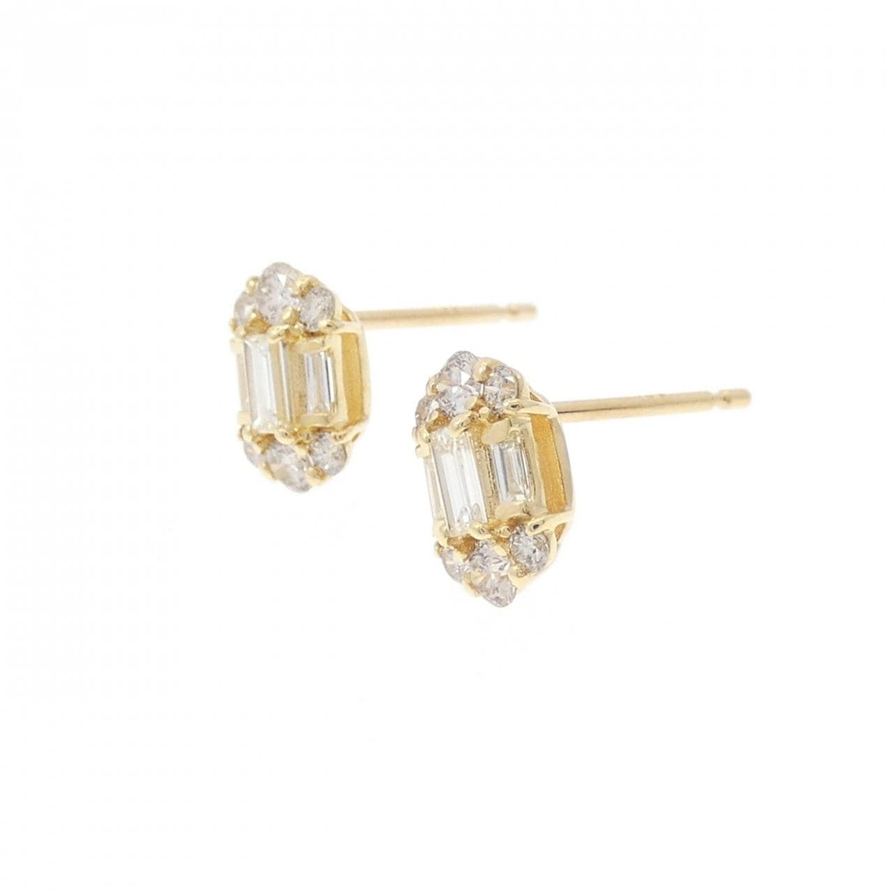 【新品】K18YG ダイヤモンド ピアス 0.40CT