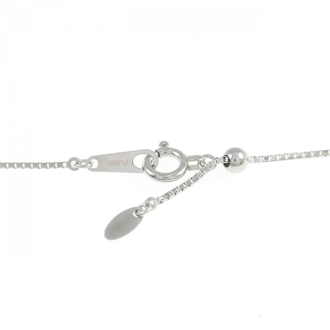 PT900/PT850 エメラルド ネックレス 0.725CT