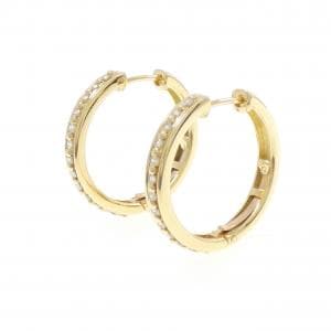 K18YG ダイヤモンド ピアス 0.30CT