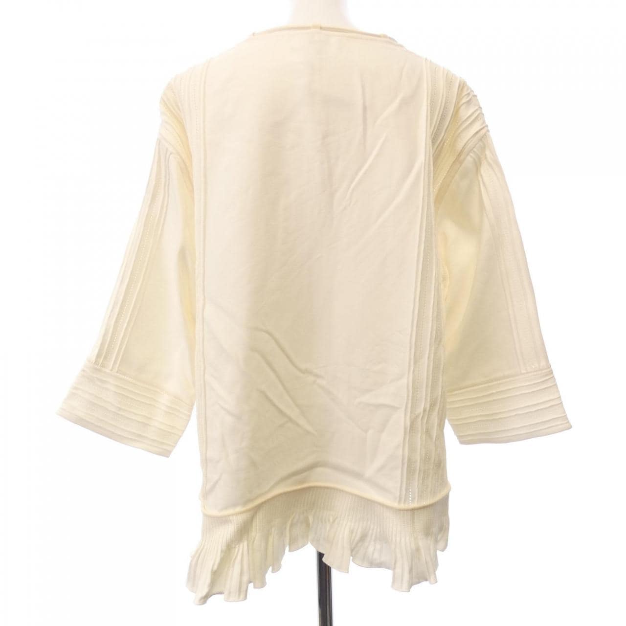 エルメス HERMES シルククレープ テクスチャードコットン 2H0611DI トップス