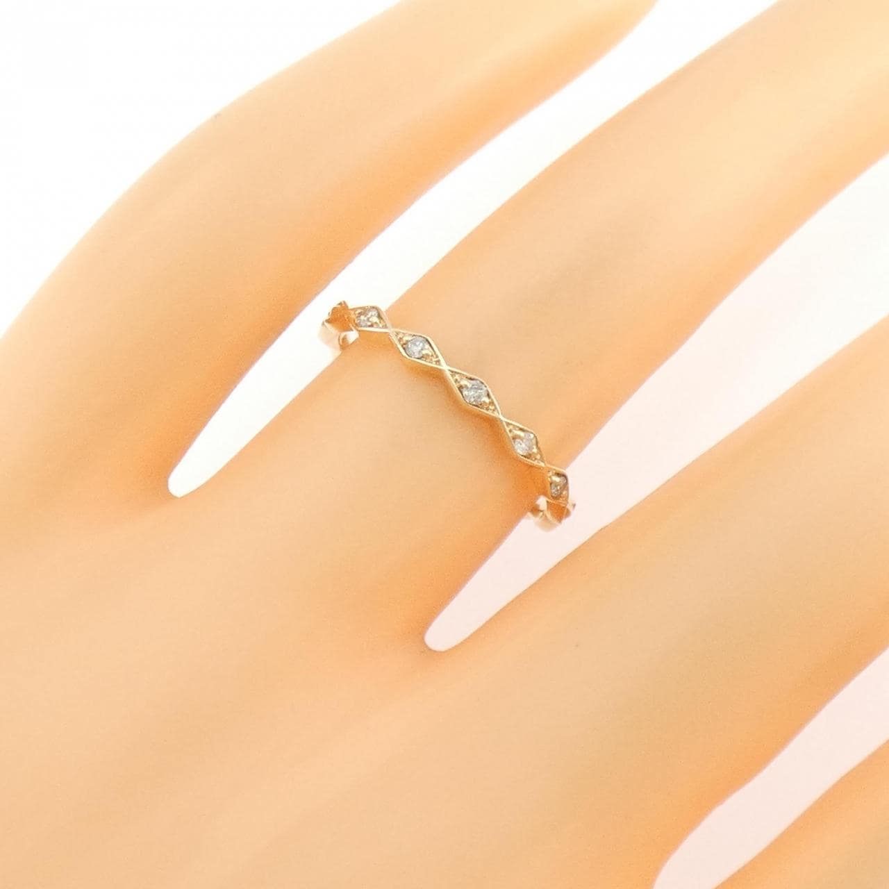 アガット ダイヤモンド リング 0.05CT