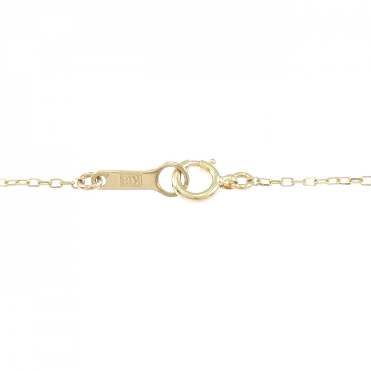 K18YG ダイヤモンド ネックレス 0.268CT F SI2 Good