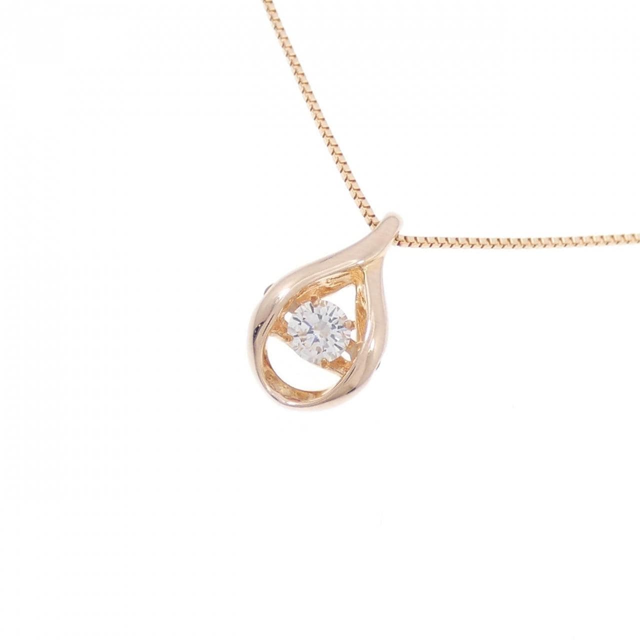 K18PG ダイヤモンド ネックレス 0.10CT