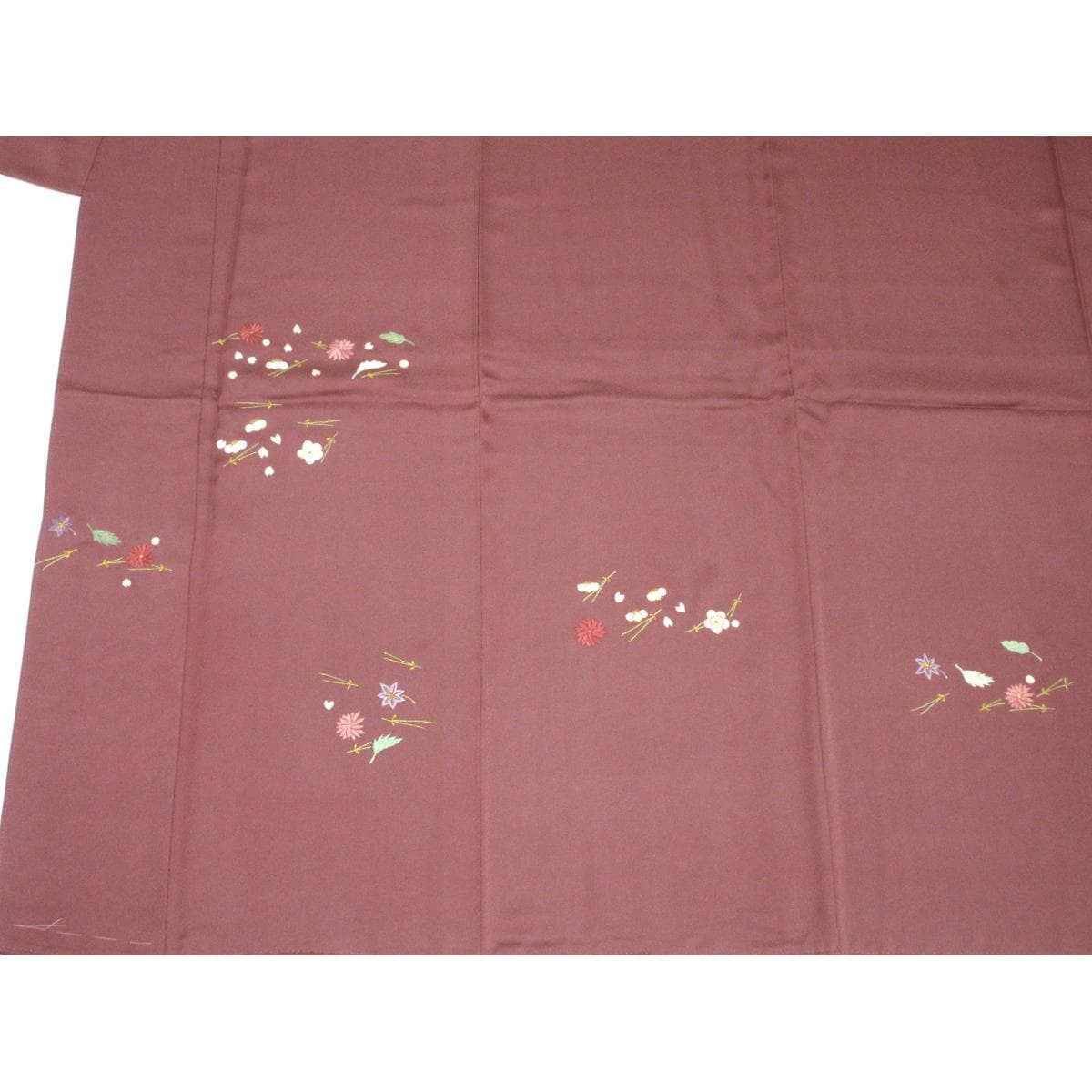 【未使用品】訪問着　刺繍加工　身幅２Ｌ寸