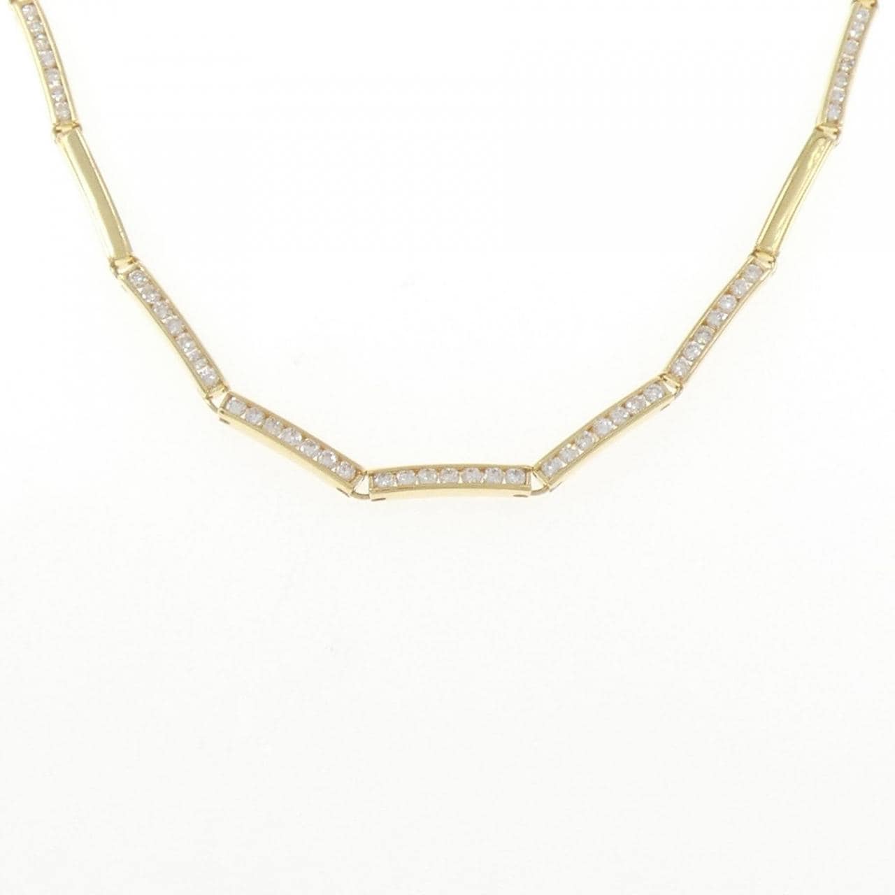 K18YG ダイヤモンド ネックレス 2.02CT