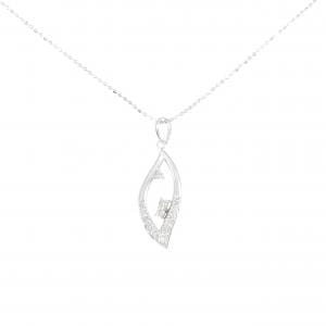 K18WG ダイヤモンド ネックレス 0.2CT