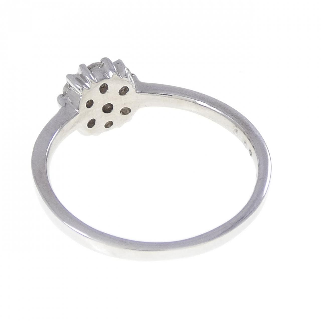 PT900 フラワー ピンクダイヤモンド リング 0.02CT