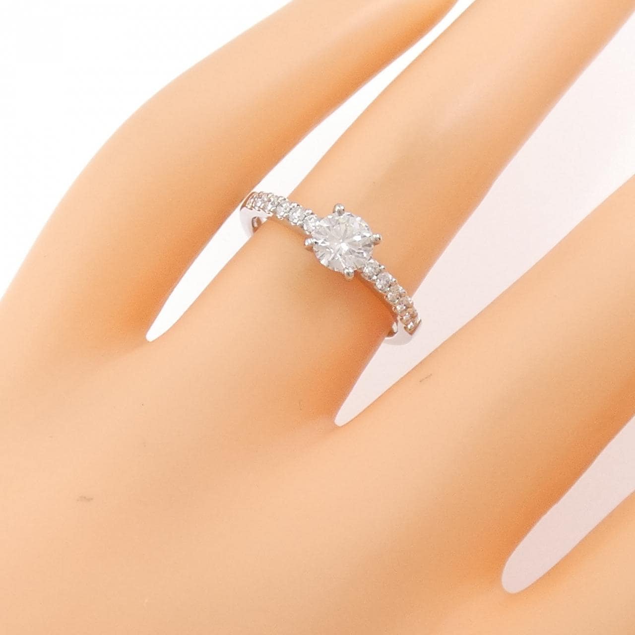 【リメイク】PT900 ダイヤモンド リング 0.500CT D SI1 VG