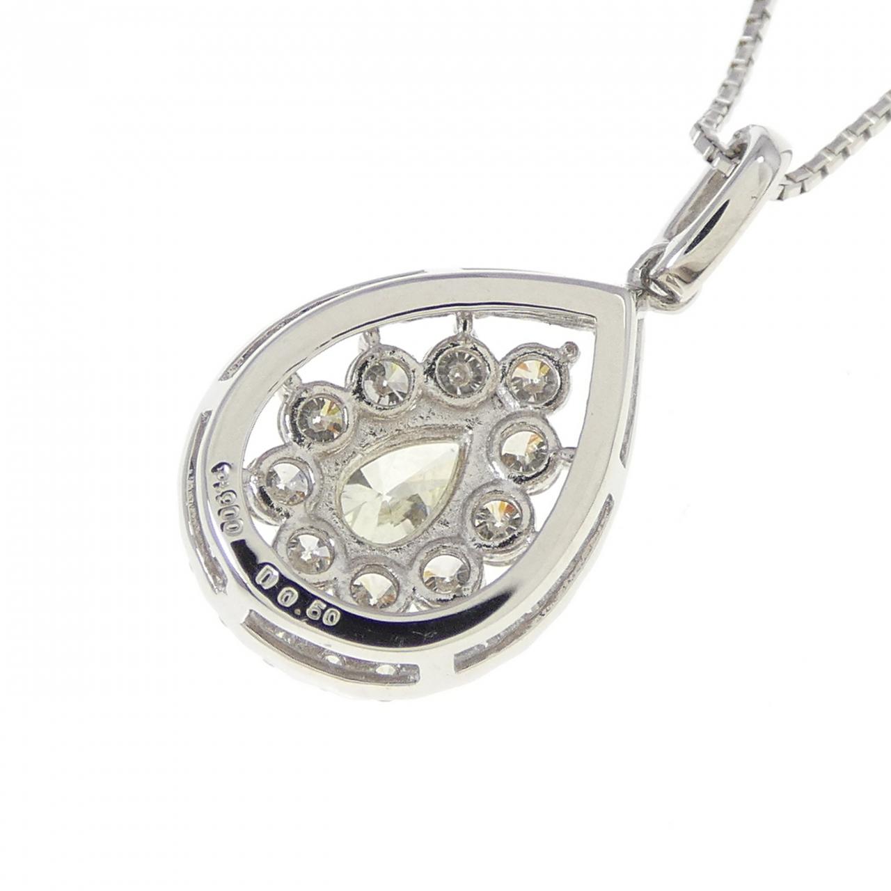 【新品】PT900/PT850 ダイヤモンド ネックレス 0.50CT