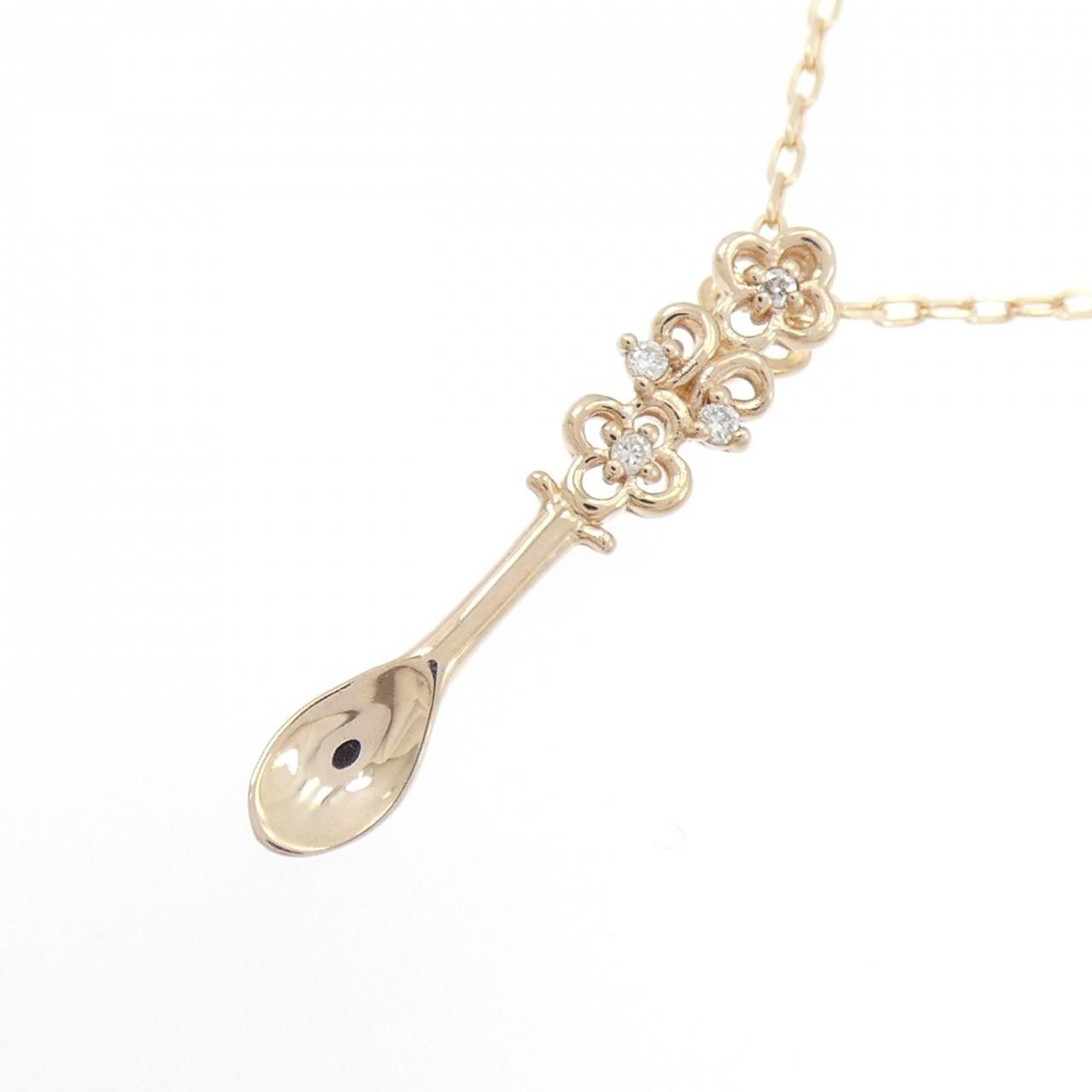 K18PG ダイヤモンド ネックレス 0.02CT