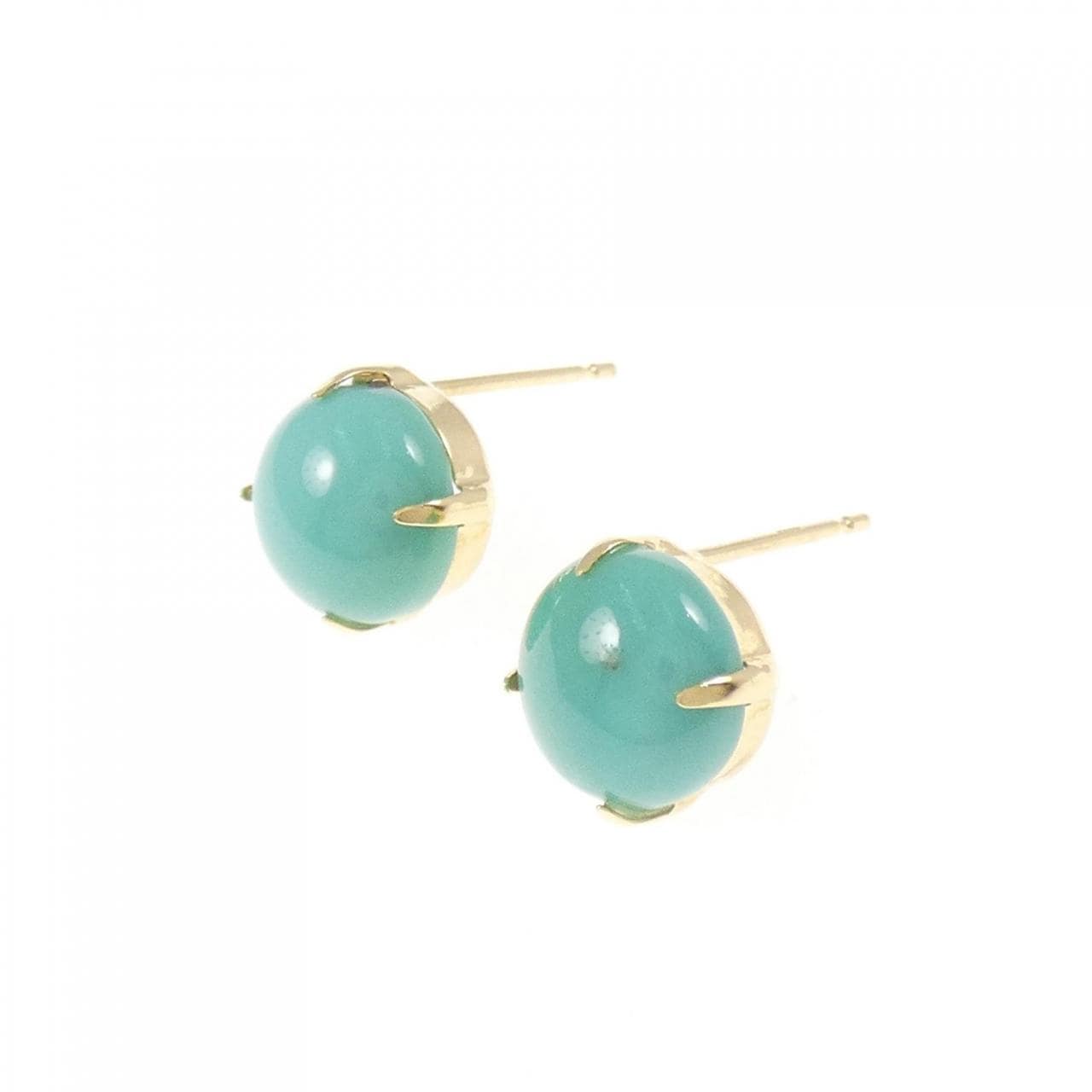 【新品】K18YG ターコイズ ピアス