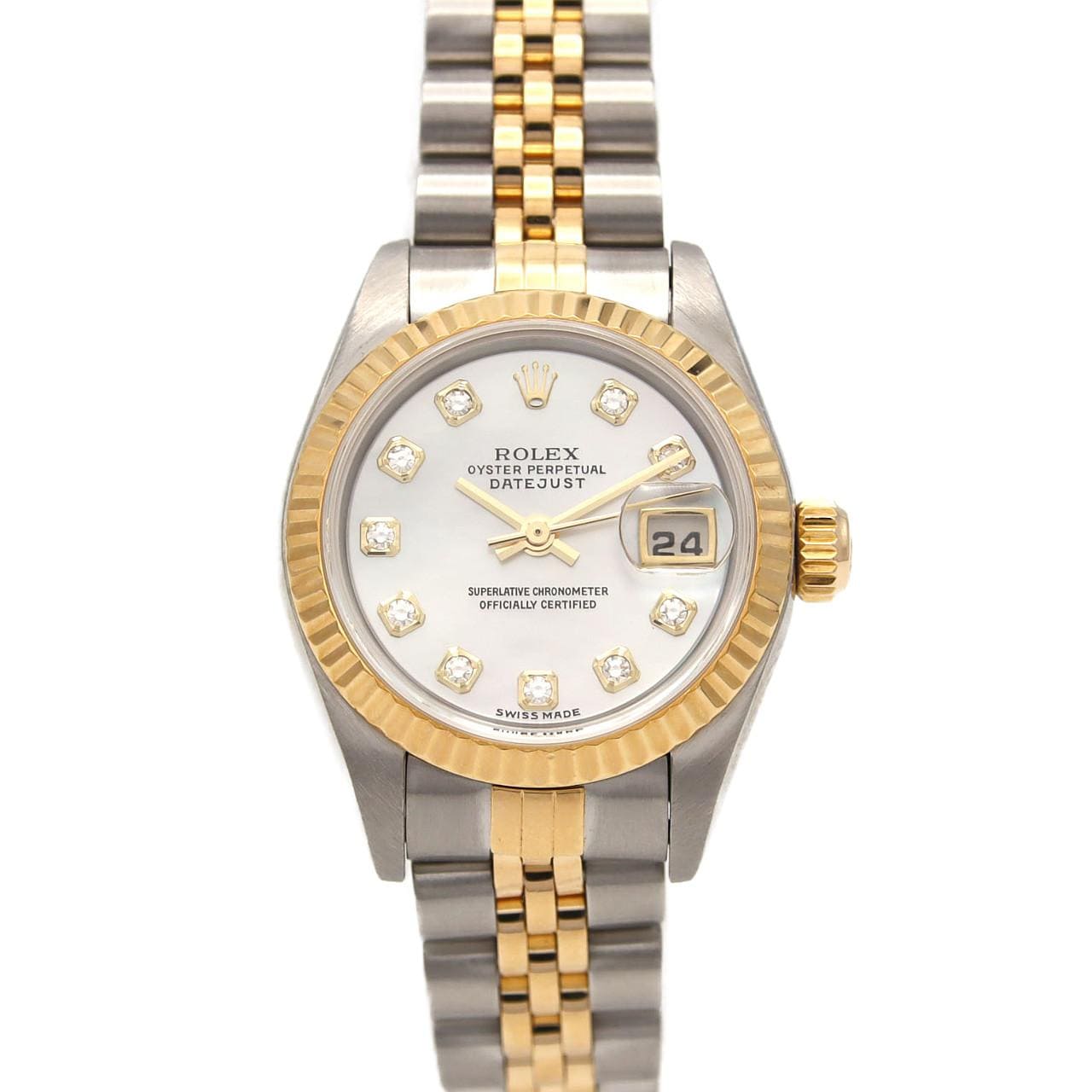 ロレックス デイトジャスト 79173NG SSxYG 自動巻 P番