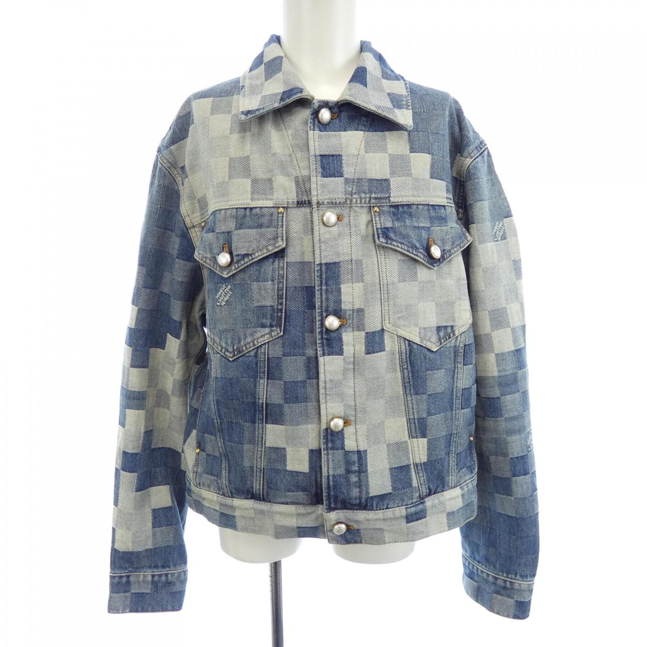 ルイヴィトン LOUIS VUITTON ダミエクラシックデニムジャケット HQA76WGCO デニムジャケット