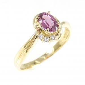 K18YG ガーネット リング 0.52CT