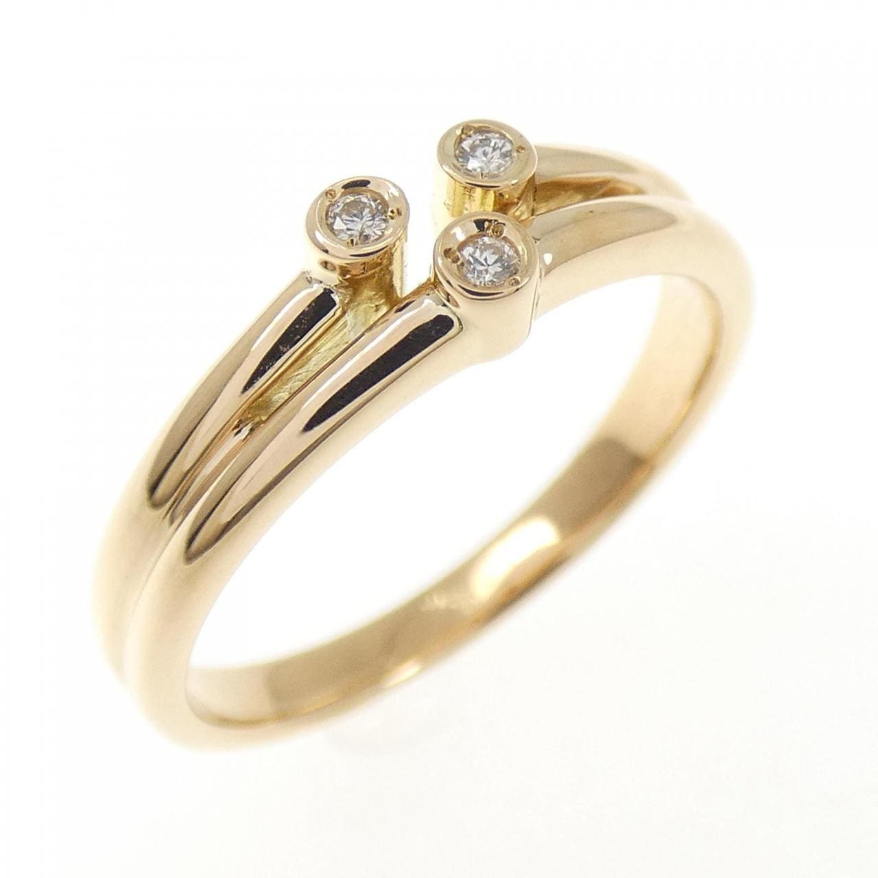K18YG ダイヤモンド リング 0.025CT