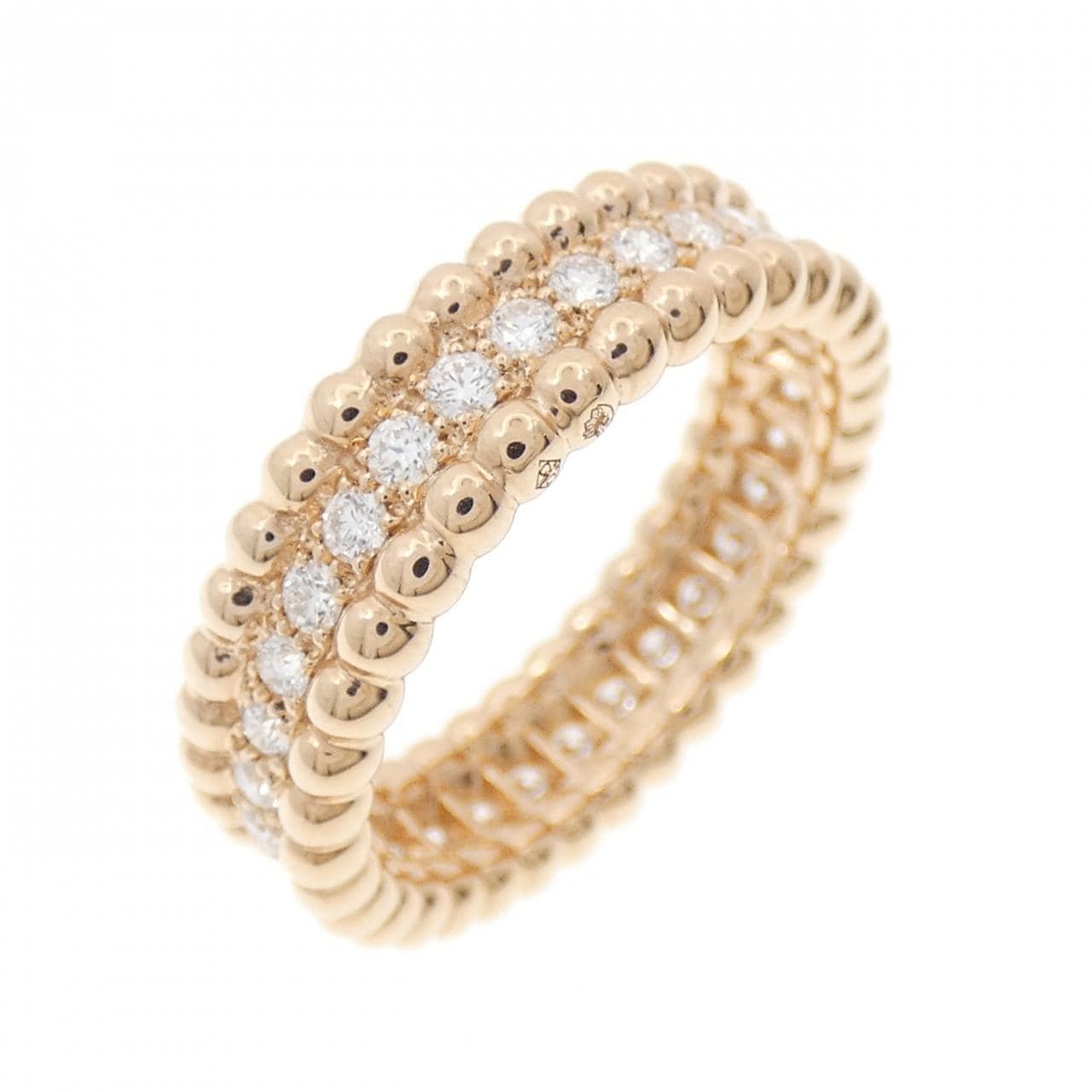 ヴァンクリーフ&アーペル ペルレ ダイヤモンド 1連モデル リング