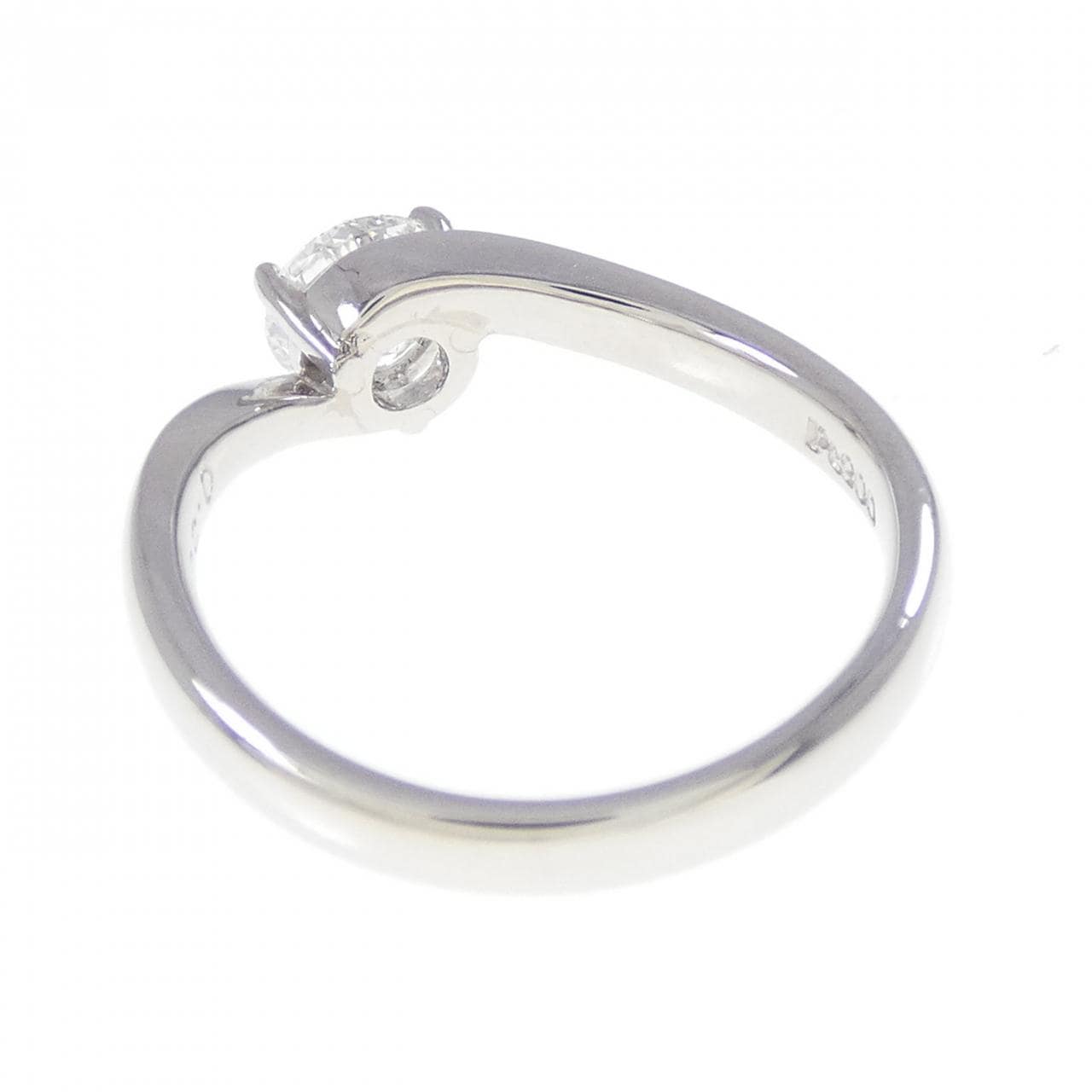 PT900钻石戒指 0.551克拉 E色 VVS1净度 EXT