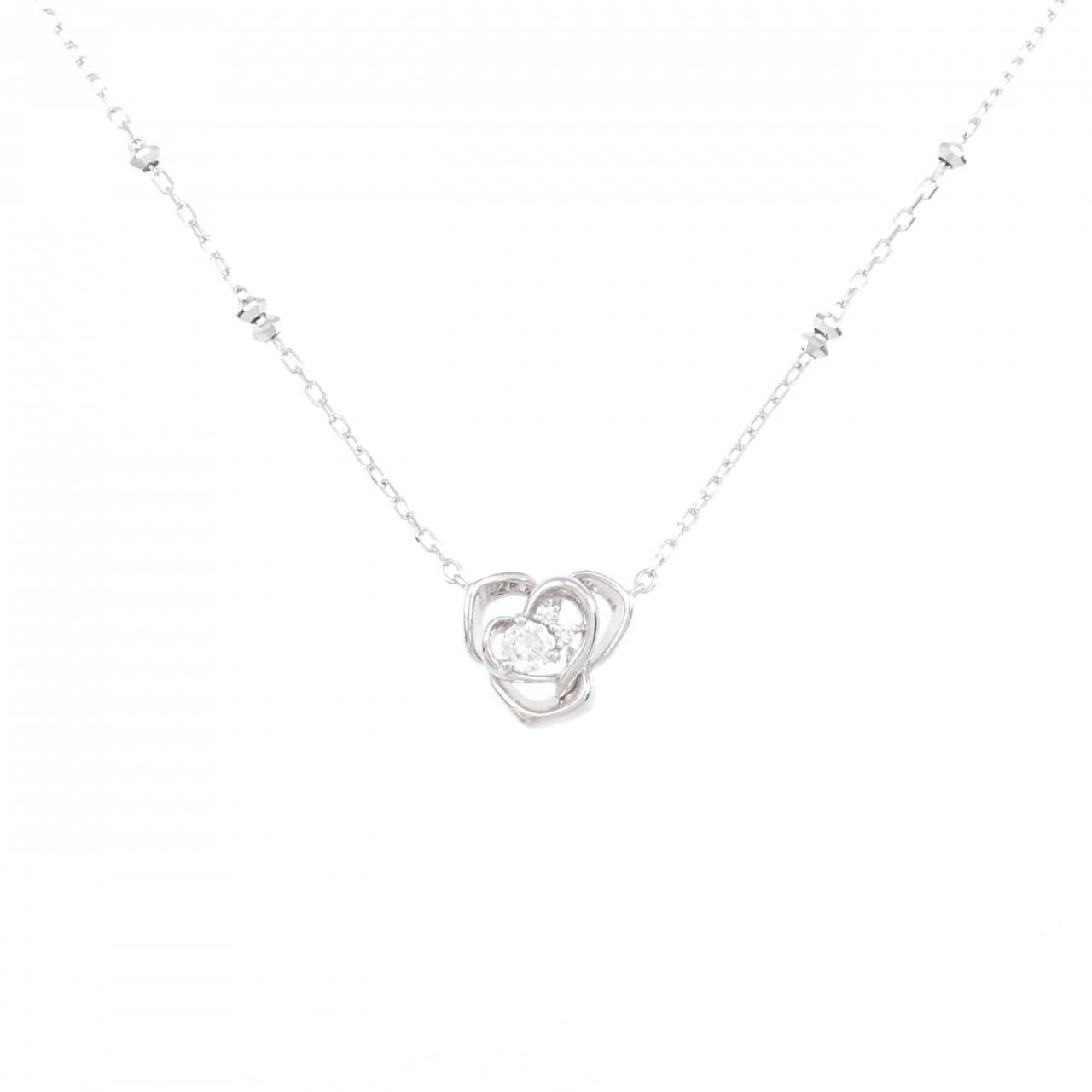 K18WG Diamond necklace