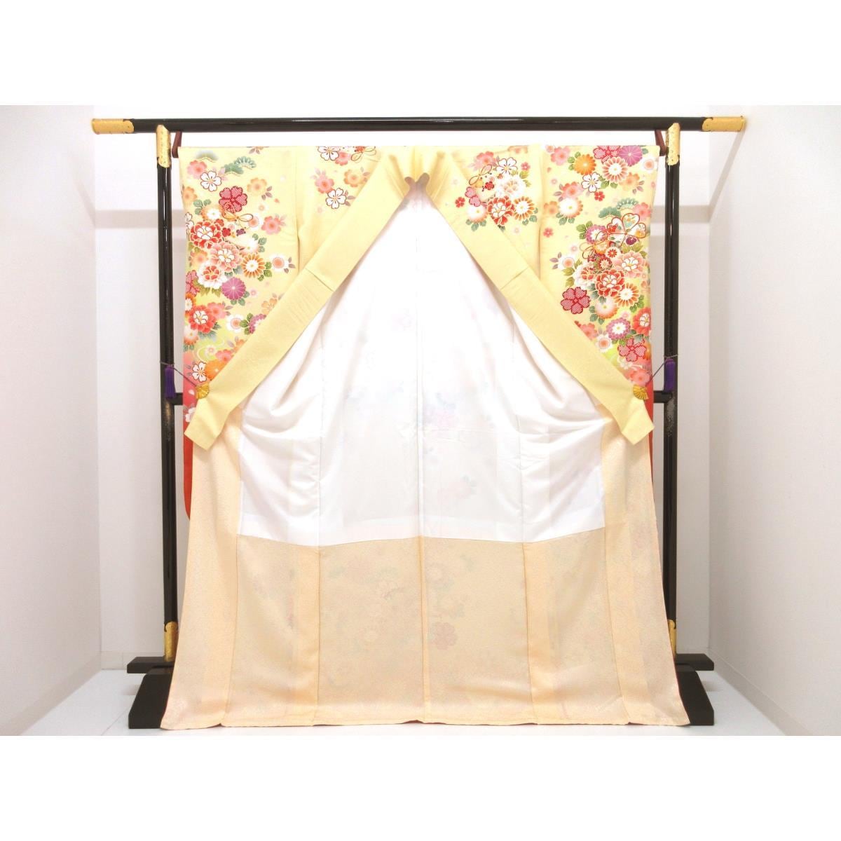 【未使用品】振袖　友禅加工