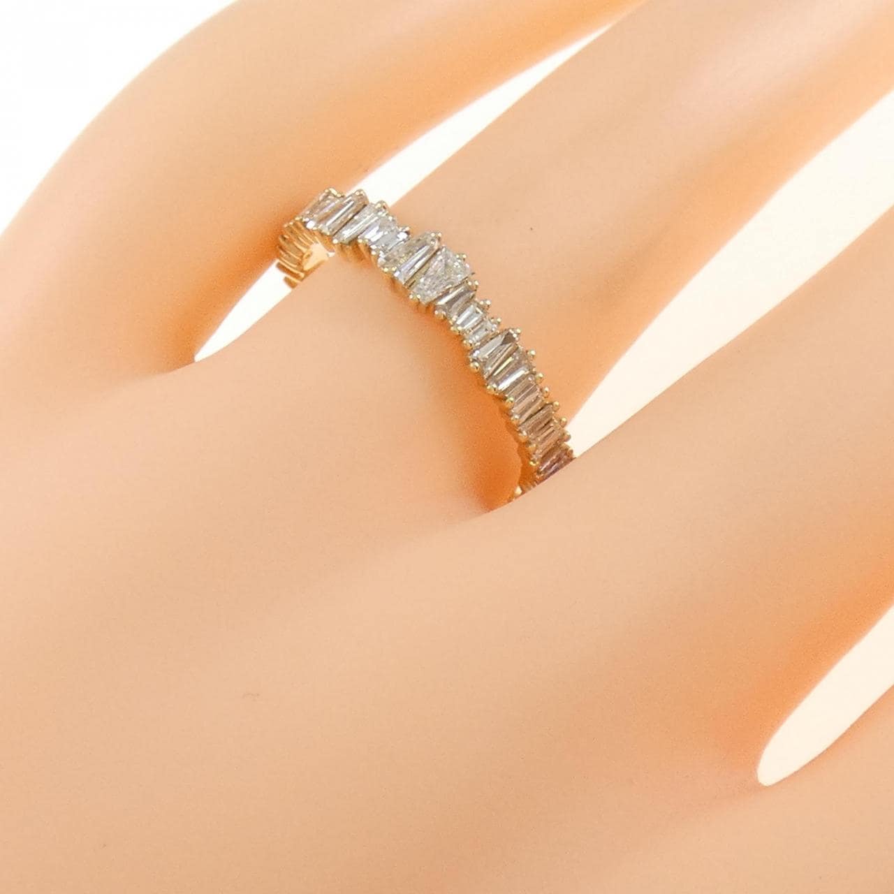 [BRAND NEW] K18YG Diamond Full Eternity Ring 0.99CT