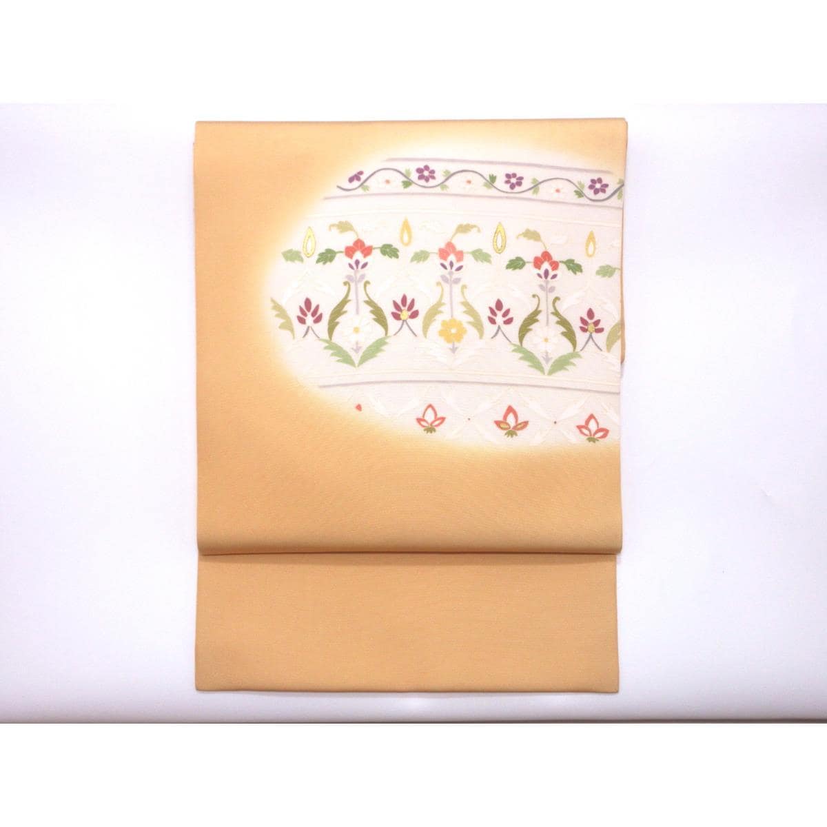 名古屋帶鹽瀨染帶友禪金彩加工Bokashi染