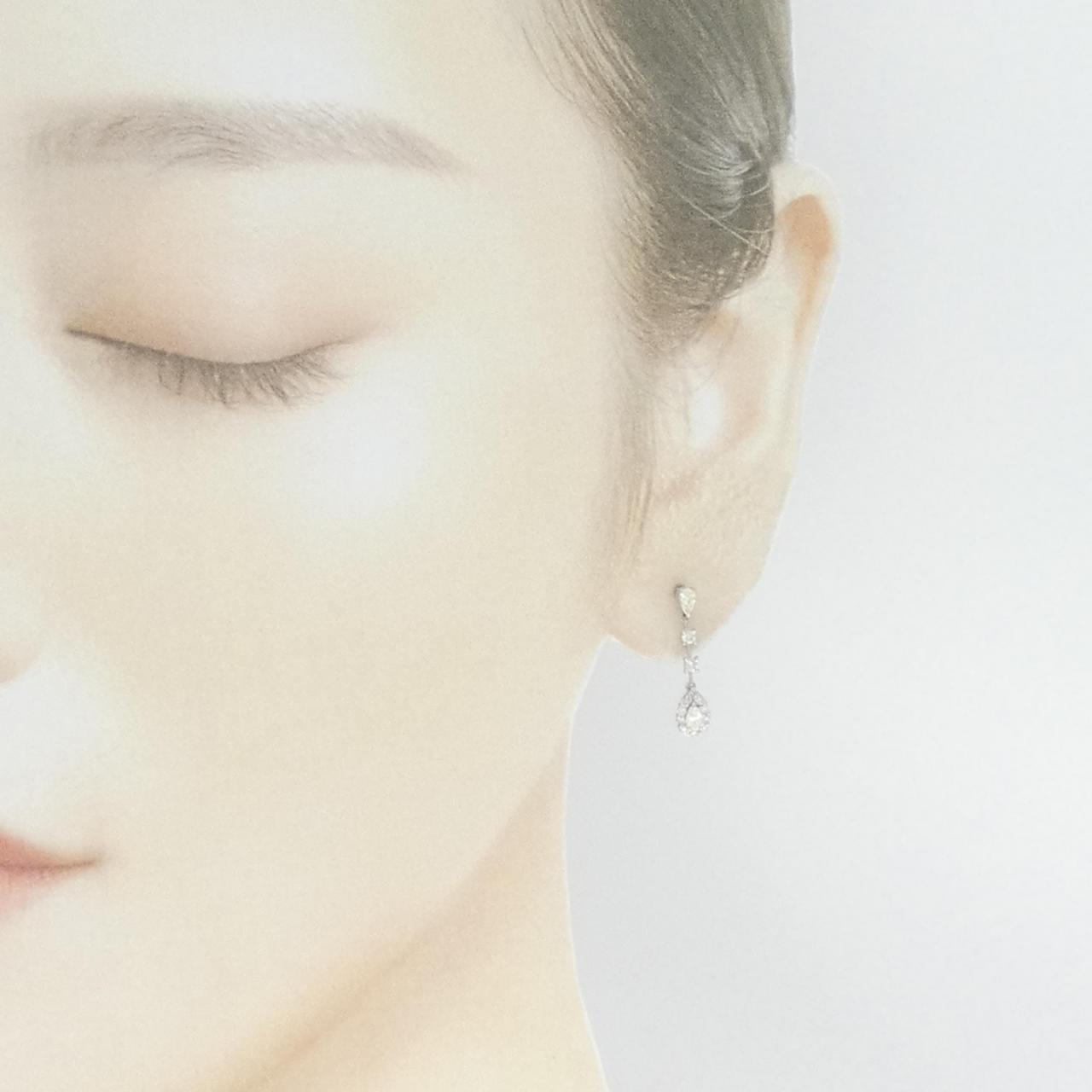 [BRAND NEW] PT900 Diamond earrings 0.60CT