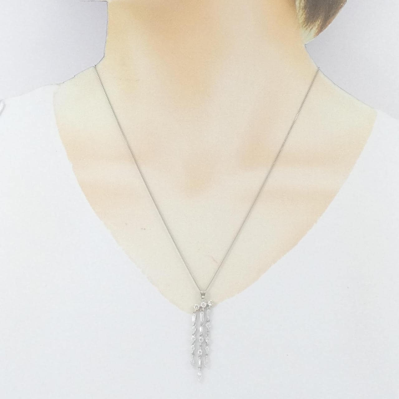 PT900/PT850 ダイヤモンド ネックレス 0.95CT