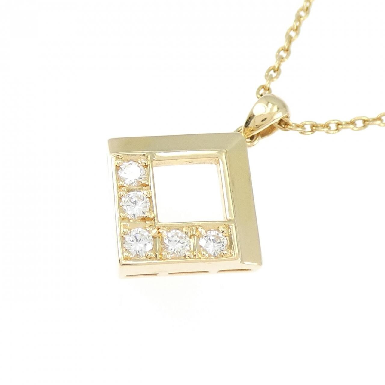 K18YG ダイヤモンド ネックレス 0.13CT