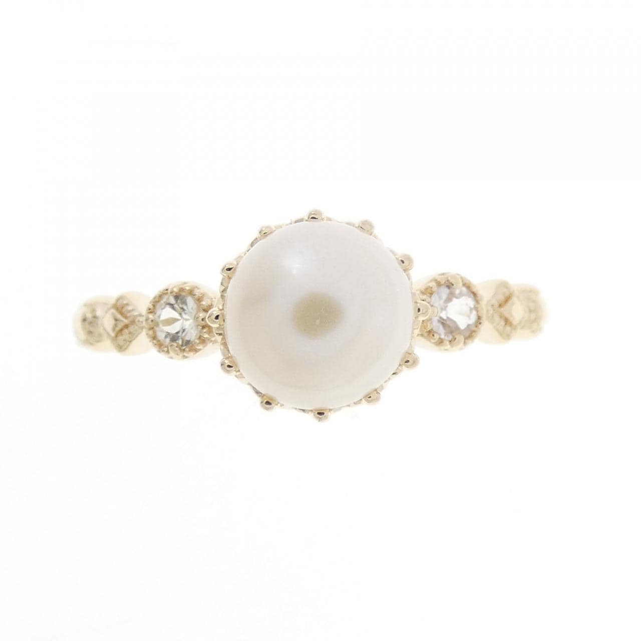 K10YG 淡水パール リング 6.3mm