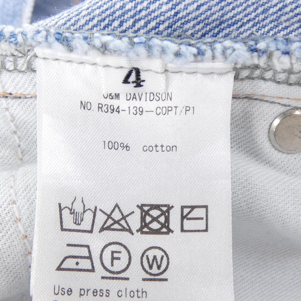 ジェイアンドエムデヴィッドソン J&M DAVIDSON ジーンズ