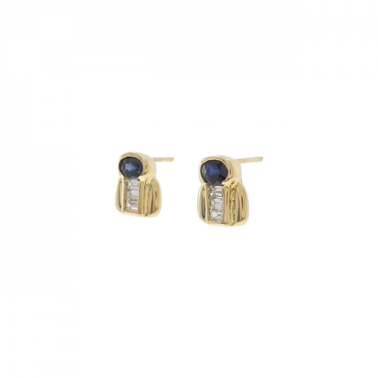 K18YG サファイヤ ピアス 0.56CT