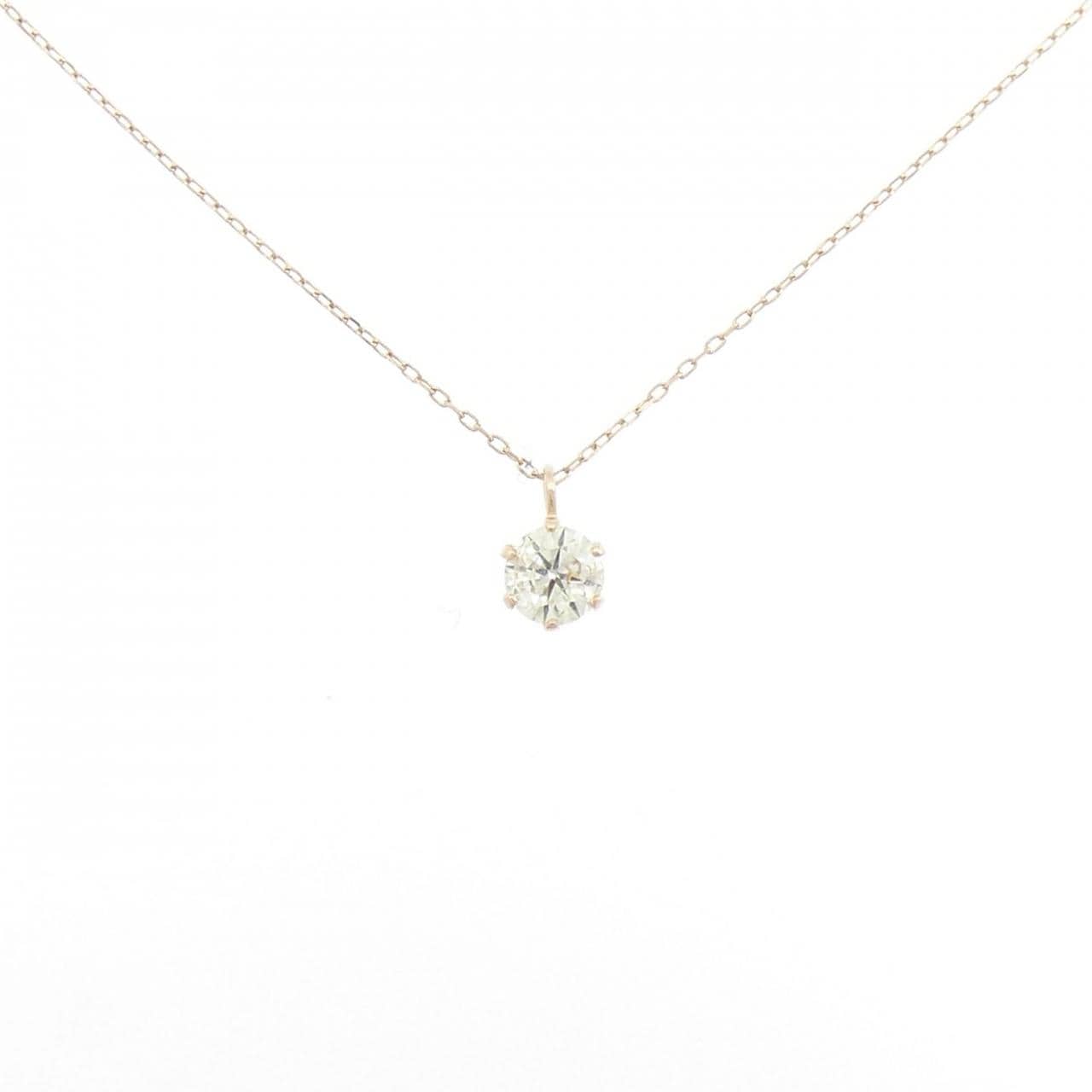 K18PG ソリティア ダイヤモンド ネックレス 0.305CT