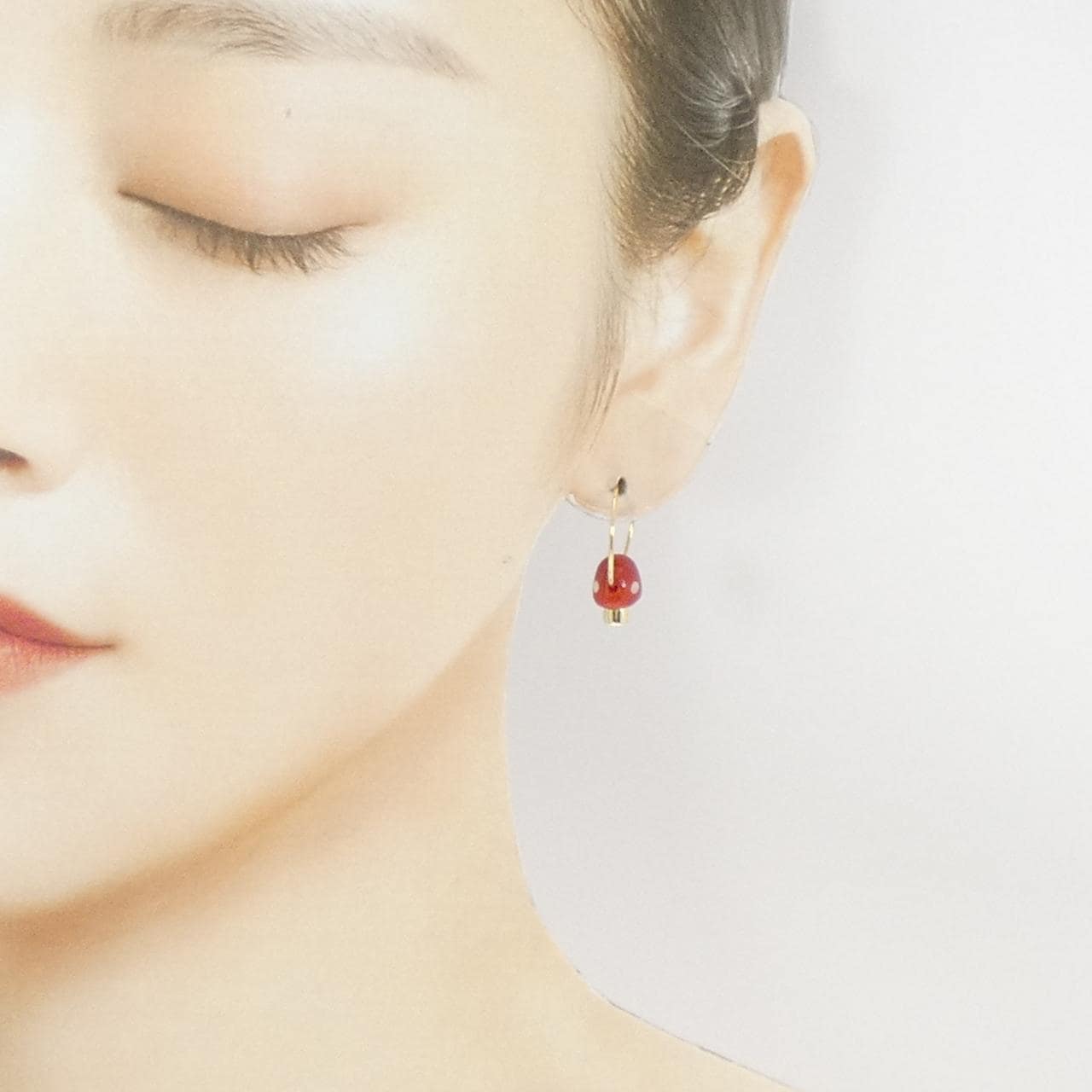 アリータ サンゴ ピアス 片耳