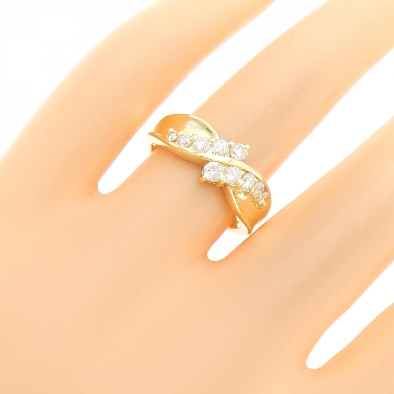 K18YG ダイヤモンド リング 0.52CT