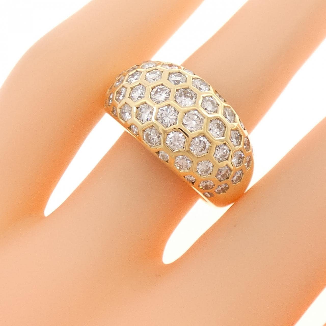 K18YG ダイヤモンド リング 2.15CT